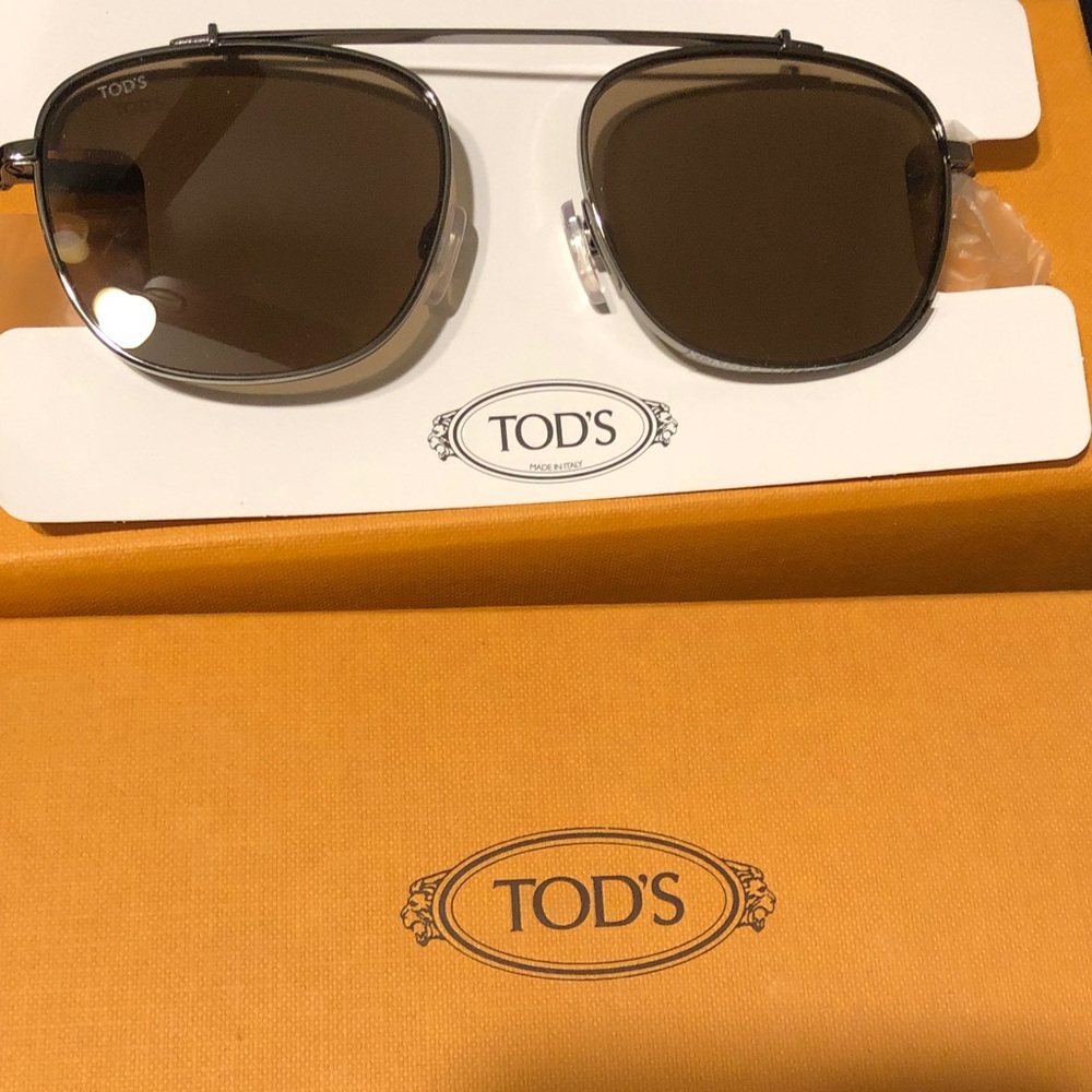Tod's Brown and Silver Sunglasses